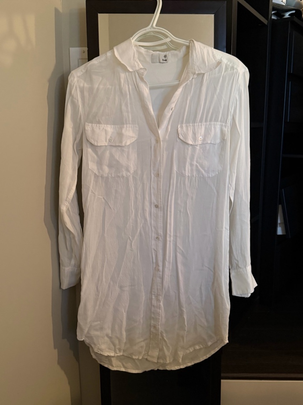 Wilfred White Veronika Mini Shirt Dress